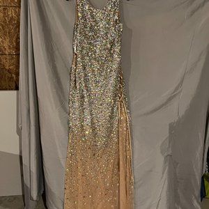 sequenced/rhinestone fitted size 12 dress